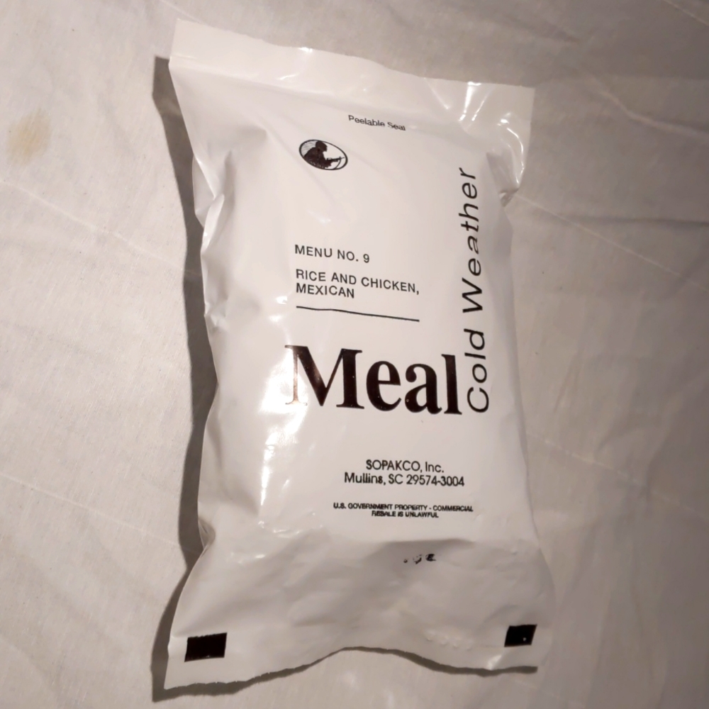 RARE 😯 Cold Weather MRE Rice & Chicken